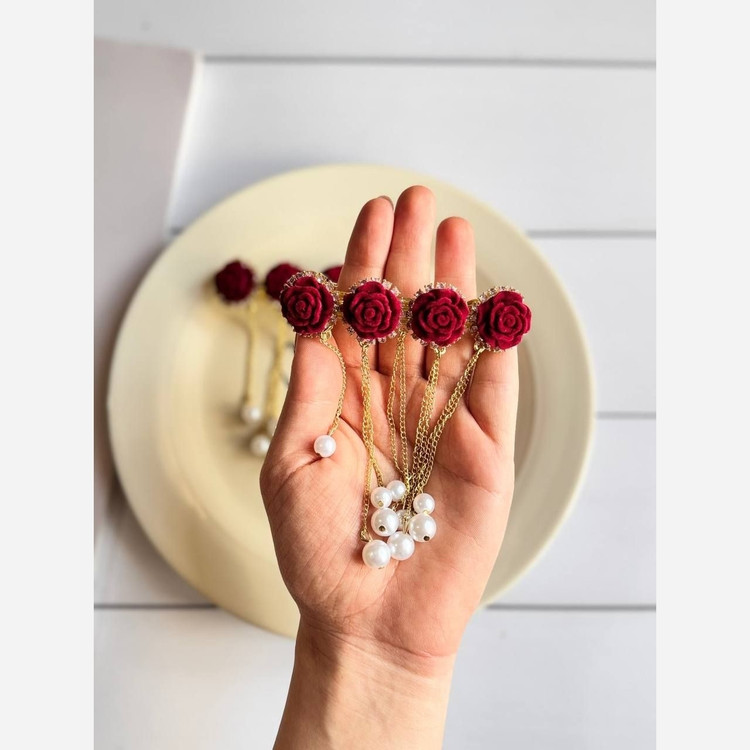 گیره فرانسوی شکوفه رز