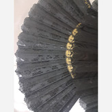 بادبزن طرح دار مشکی