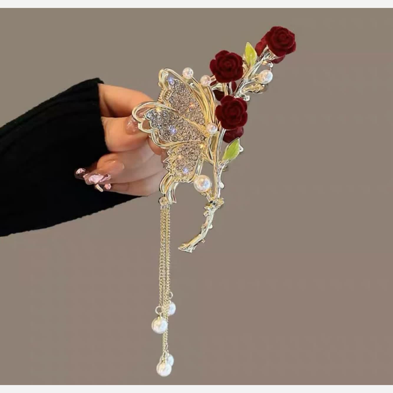کلیپس مجلسی گل رز پروانه